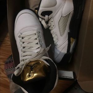 Jordan 5 MTLC WHITE/BLACK/GOLD